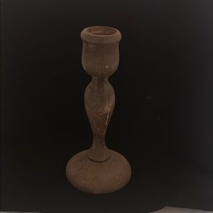 Vintage wood  Candlestick Holder